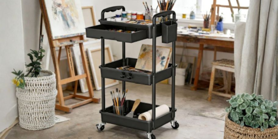 Rolling Storage Cart w/ Drawer Just $13.79 Shipped for Prime Members