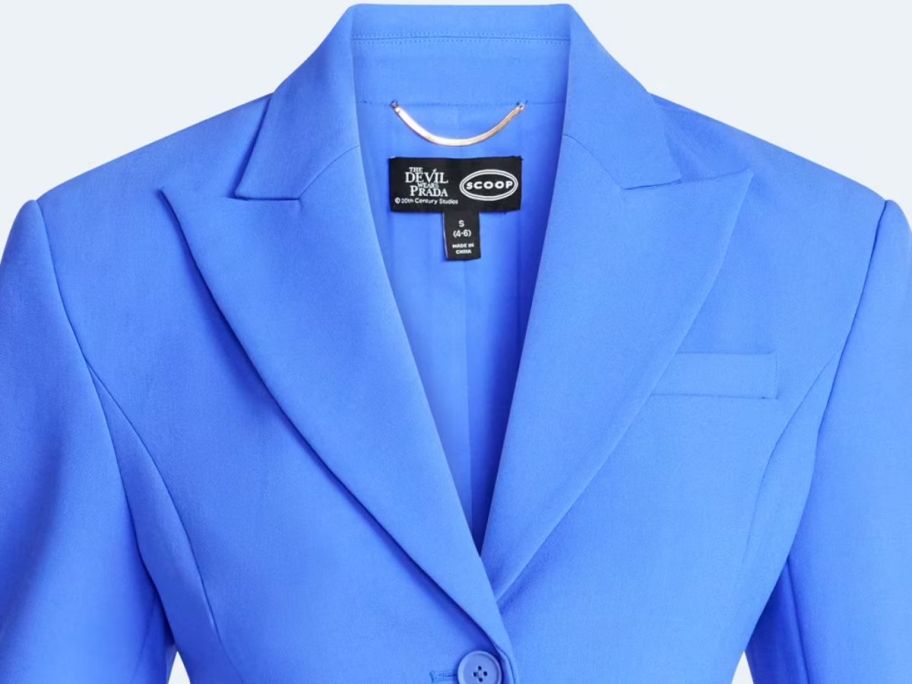 Tag for The Devil Wears Prada Scoop Jacket from Walmart