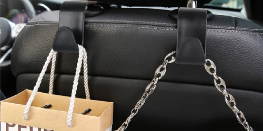 Car Seat Headrest Hooks 4-Pack Only $3.49 Shipped for Prime Members