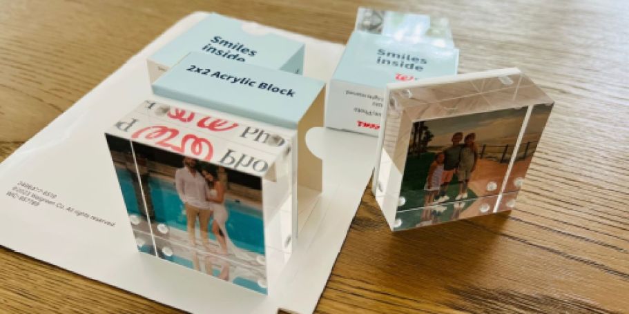 Buy 1, Get 2 FREE Walgreens Acrylic Photo Blocks + FREE Same Day Pickup