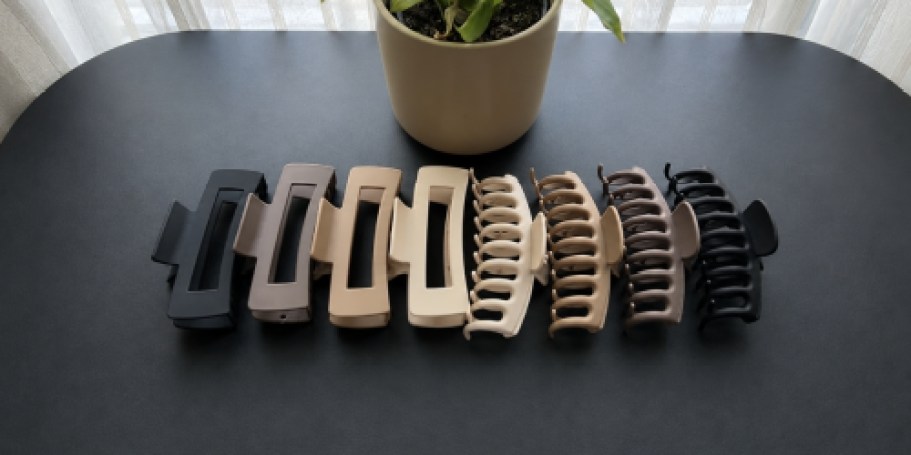Hair Claw Clips 8-Pack Only $4.74 on Amazon
