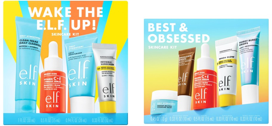 two elf mini skincare sets
