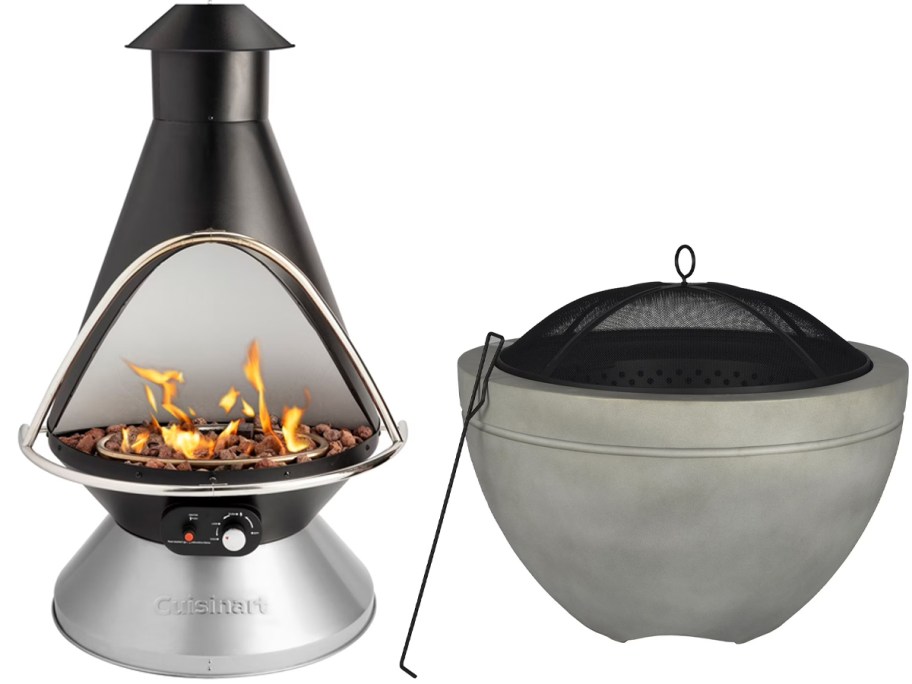 two firepits 