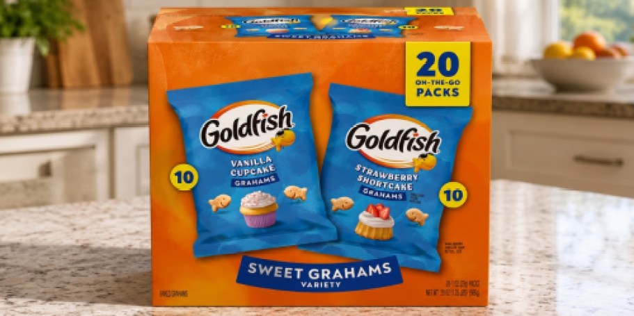 Goldfish Graham Crackers Snack Bags 20-Count Just $6.65 Shipped on Amazon