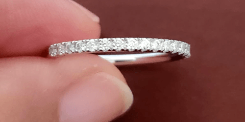 Sterling Silver Moissanite Wedding Ring Just $18.49 on Amazon (Reg. $37)