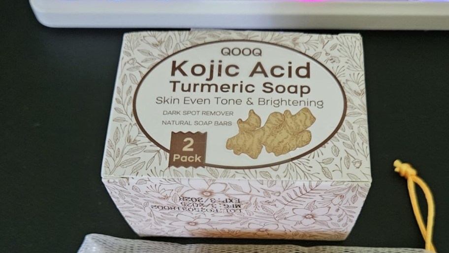 a tumeric soap 2-pack box
