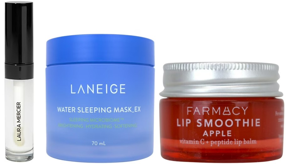 laura mercer, laneige, and farmacy gloss 