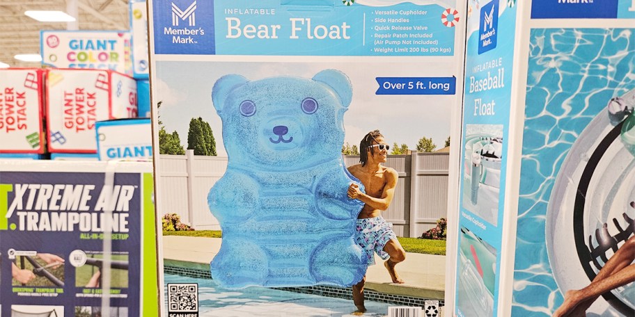 members mark inflatable bear float
