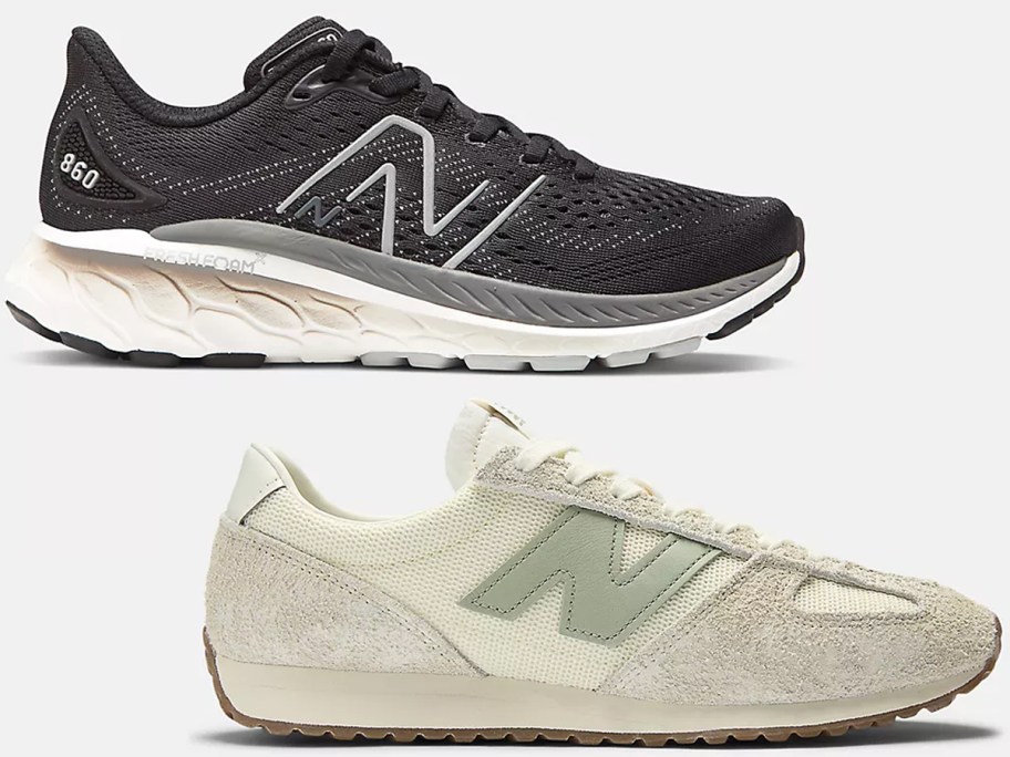 black and tan new balance shoes
