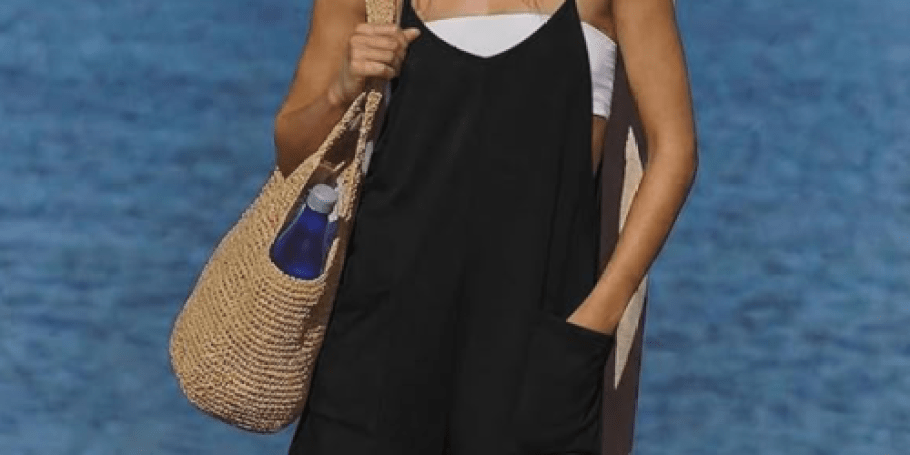 Women’s Sleeveless Romper w/ Pockets Just $7.99 on Amazon