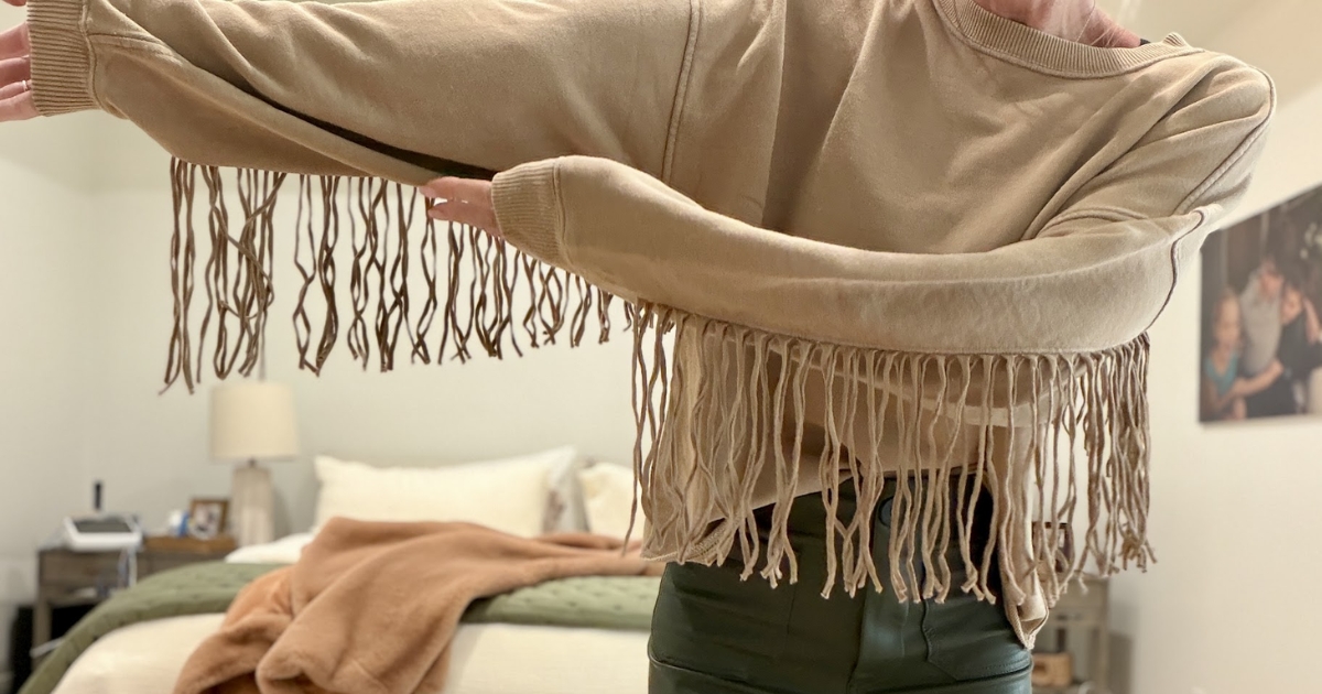 Up to 60% Off Trendy Aerie Sweatshirts (We LOVE This Fringe Style!)