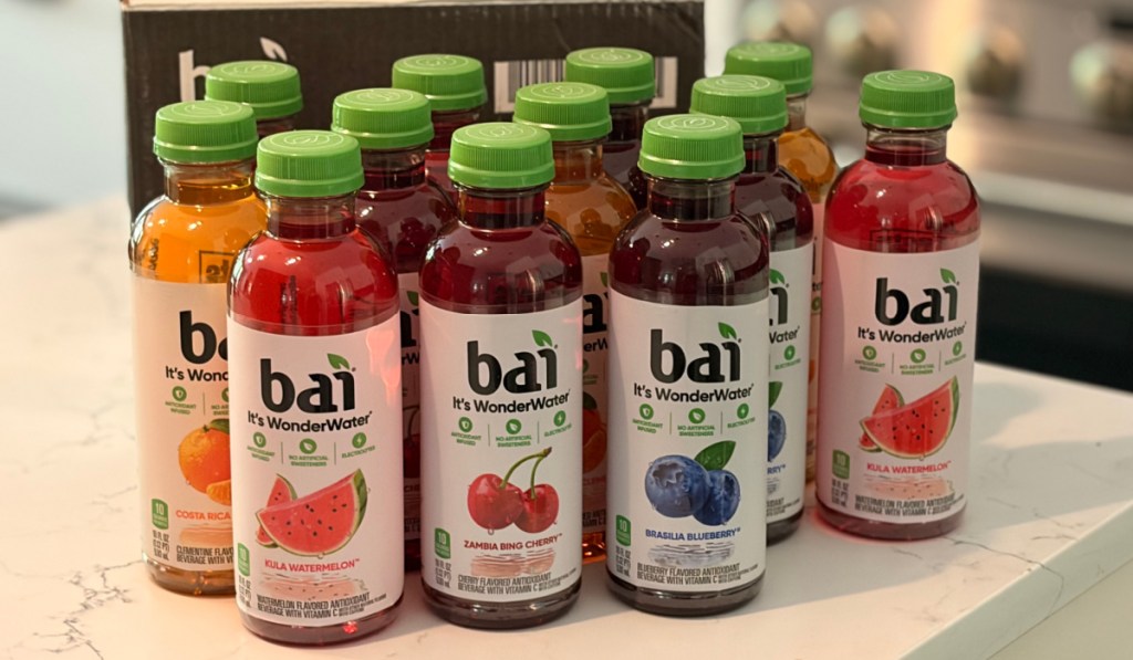 Bai Safari Variety Pack on kitchen counter