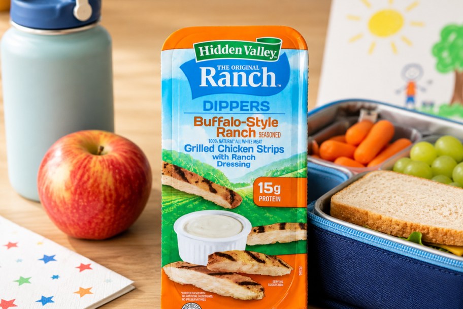 Hidden Valley Ranch Dipper in front of a lunchbox