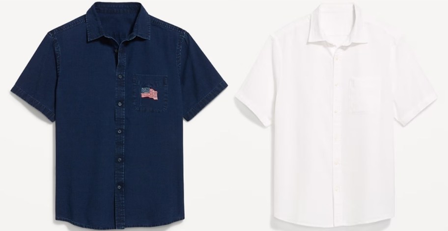 old navy mens camp shirts