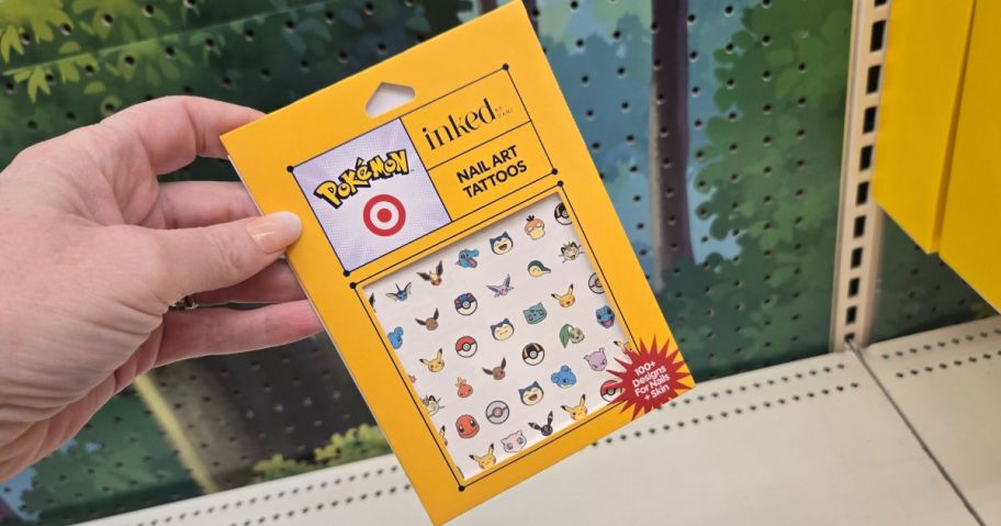 Pok&eacute;mon INKED by Dani Nail Art Tattoos in hand in store