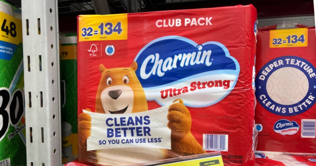 Charmin Club pack inside Sam's Club