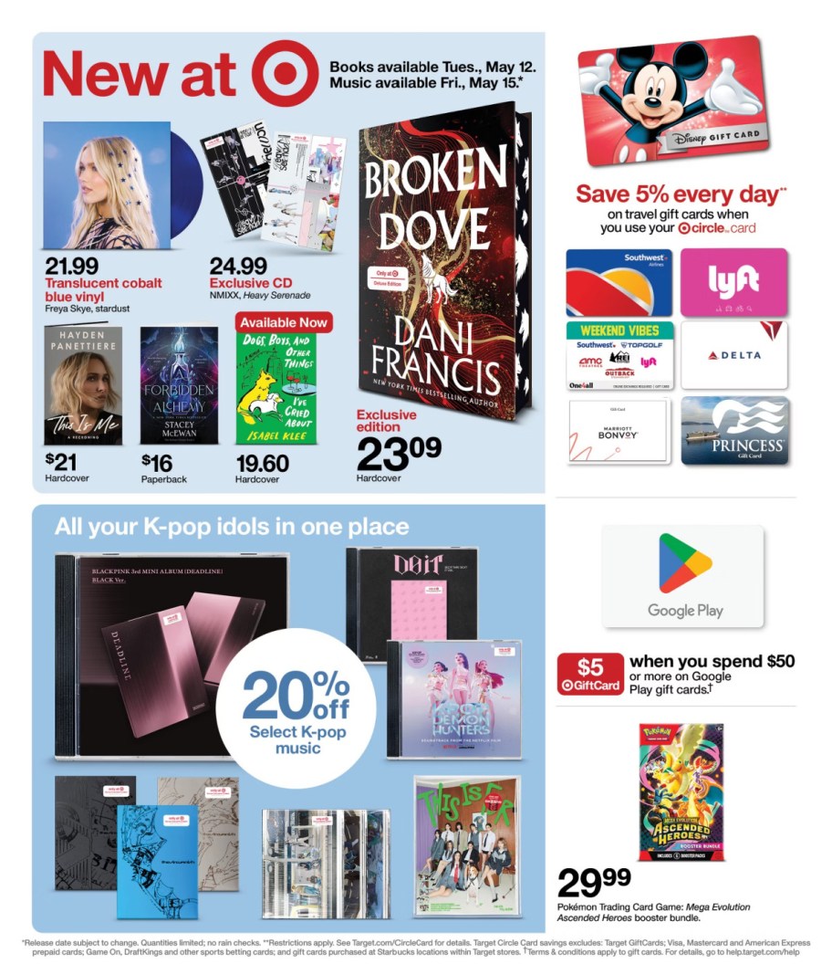 page from Target ad