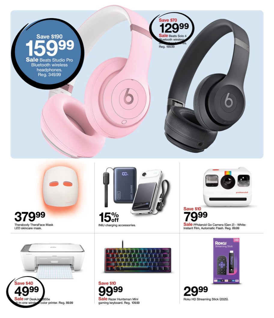 page from Target ad