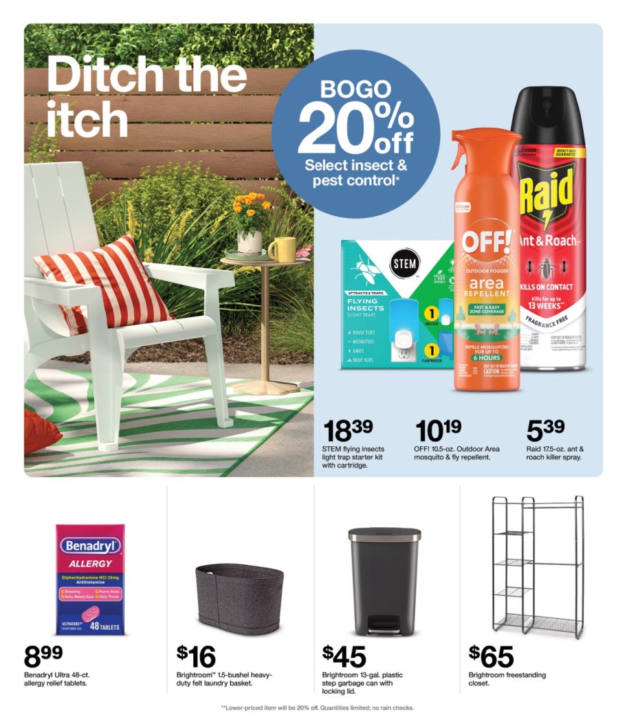 page from Target ad