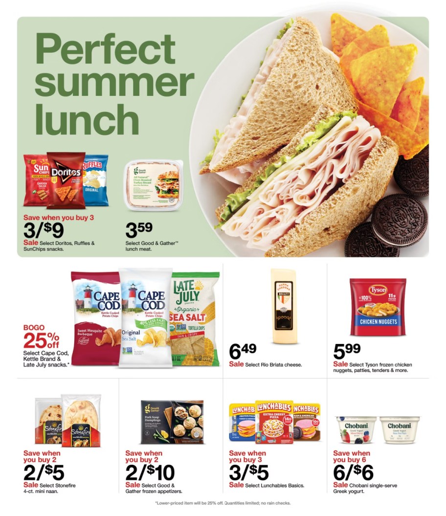 page from Target ad