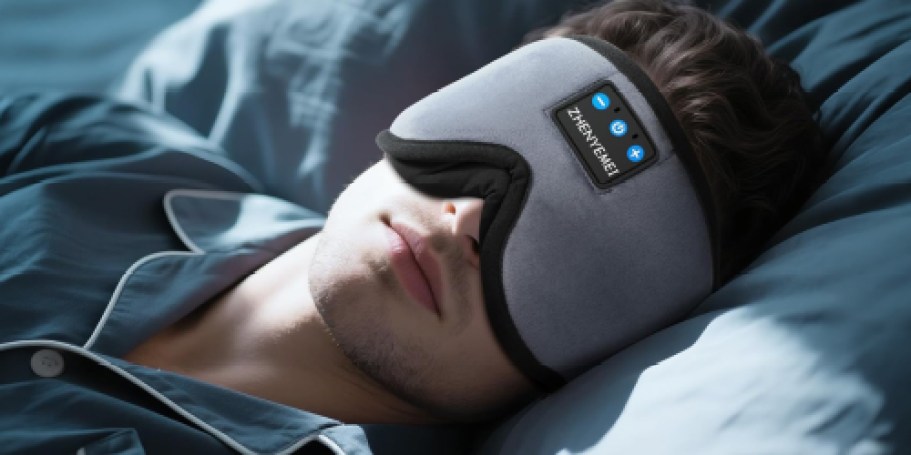 Sleep Mask w/ Bluetooth Headphones Only $12.97 on Amazon (Reg. $40)