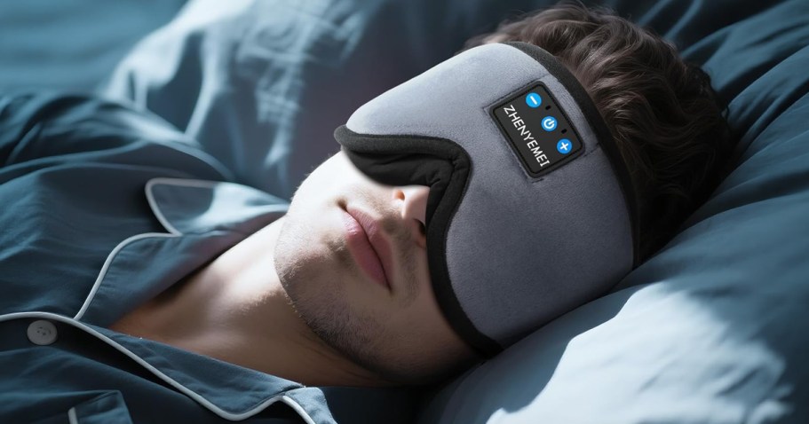 Sleep Mask w/ Bluetooth Headphones Only $12.97 on Amazon (Reg. $40)