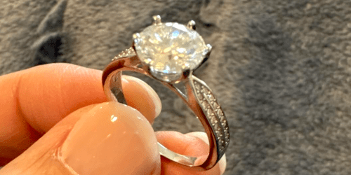 18K Gold-Plated Moissanite Engagement Ring Just $19.99 Shipped on Amazon (Reg. $40)