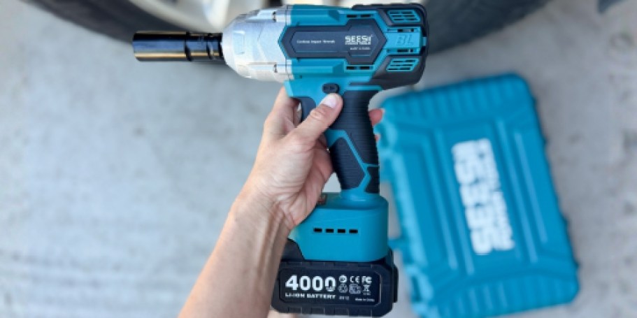 Cordless Impact Wrench Kit Just $53.95 Shipped on Amazon (Reg. $130)