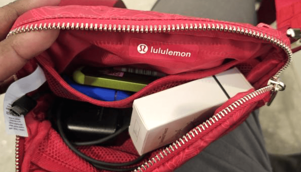 lululemon belt bag open