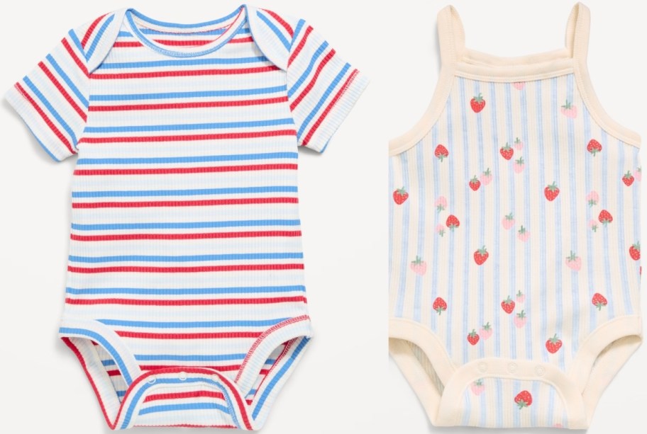 2 old navy baby bodysuits