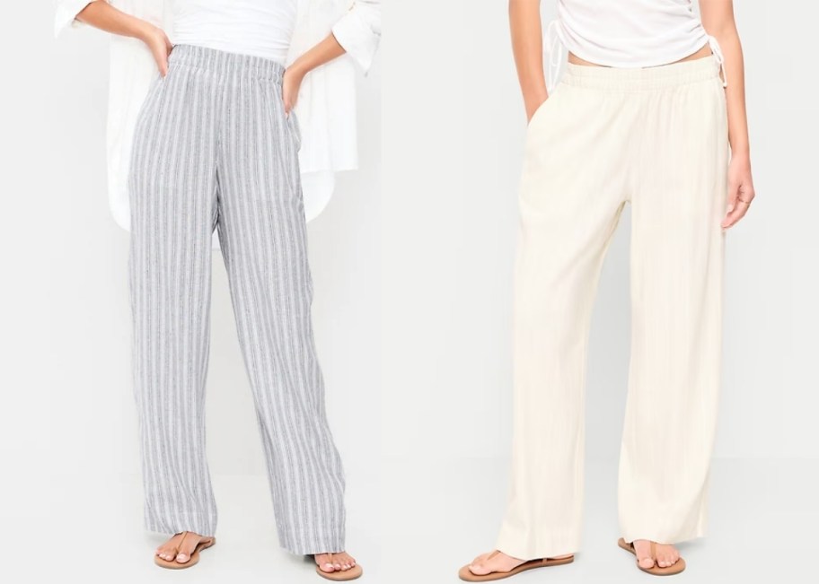 old navy womens linen pants